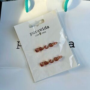 Puravida Rose Gold Hair Clips